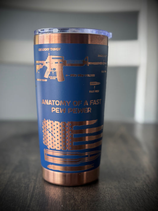 Anatomy Of a Pew full wrap 20oz Tumbler