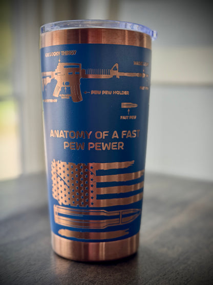 Anatomy Of a Pew full wrap 20oz Tumbler